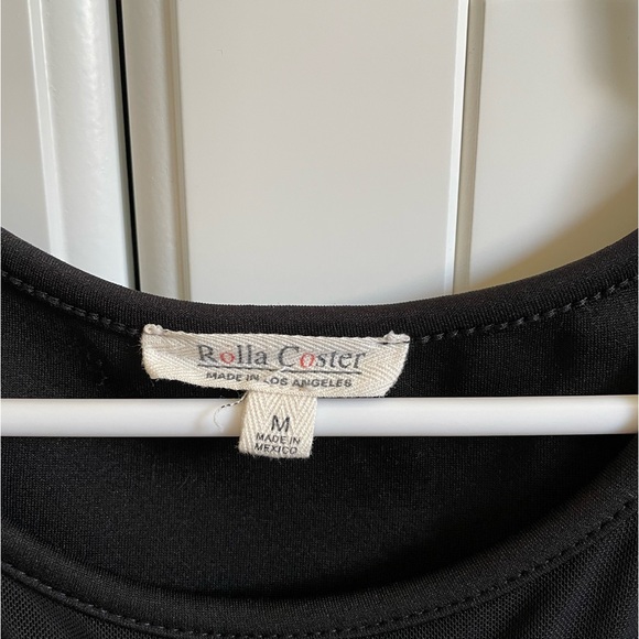 Black Dress with Mesh Details - Picture 5 of 5